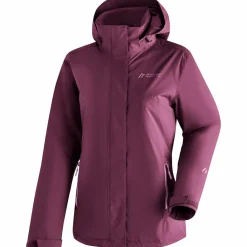 Maier Sports Regenjacken<· MetorThermRec Dunkelrot422