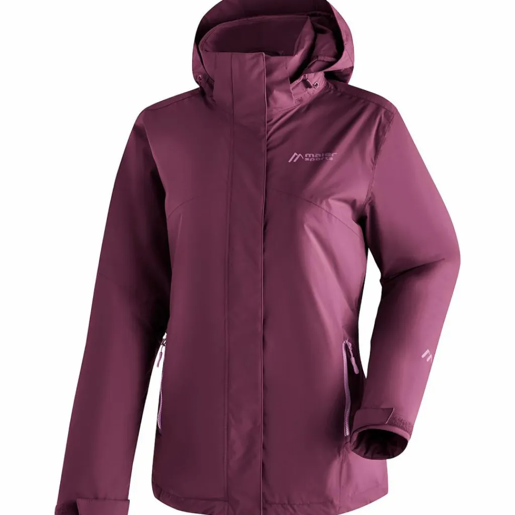 Maier Sports Regenjacken<· MetorThermRec Dunkelrot422