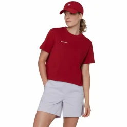 Mammut Skitouren|Snowboarding<· Cropped Mini Logo dark mammut red