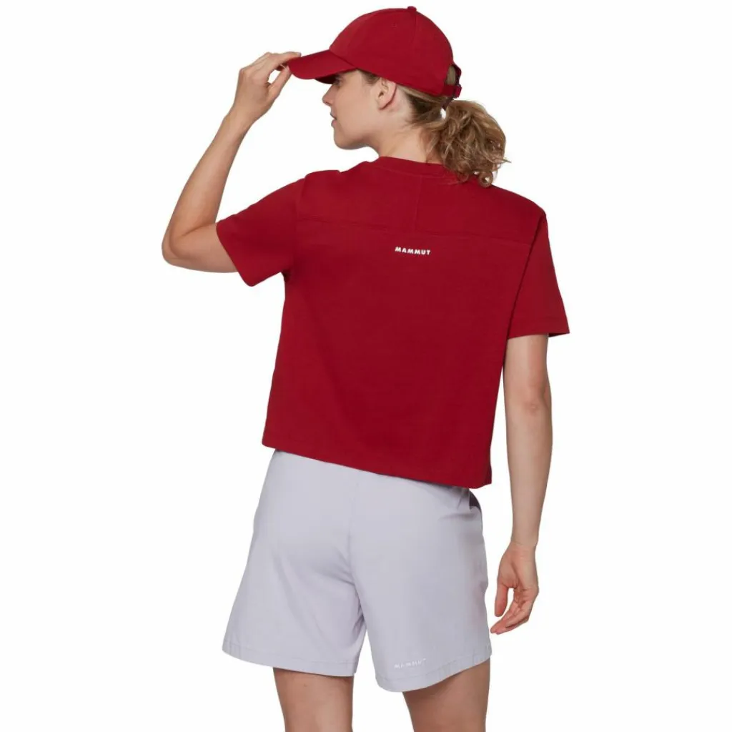 Mammut Skitouren|Snowboarding<· Cropped Mini Logo dark mammut red