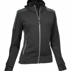 Maul Sport Fleecejacken<· Monte Rosa mit Kapuze Schwarz