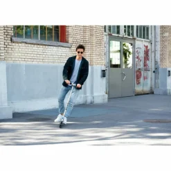 Micro Skateboarding<· Flex silberfarben