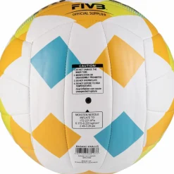 Mikasa Volleyball|Bälle<· BV543C VXA LG Beach Classic blau-gelb-orange-wei&szlig;