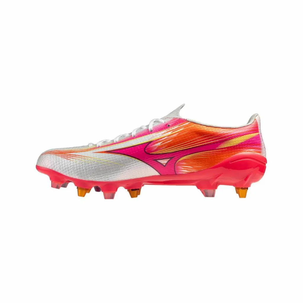 Mizuno Fußballschuhe<· Alpha III Japan SG weisslila
