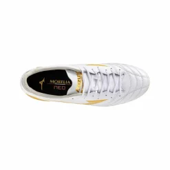 Mizuno Fußballschuhe|Fußballschuhe<· Morelia Neo IV Pro FG Blazing Flair Weiß weissgold