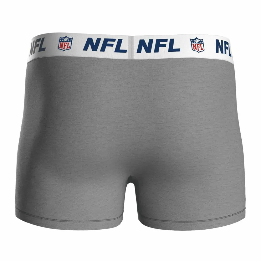 NFL Unterwäsche<· Boxershort Blau/Grau/Schwarz