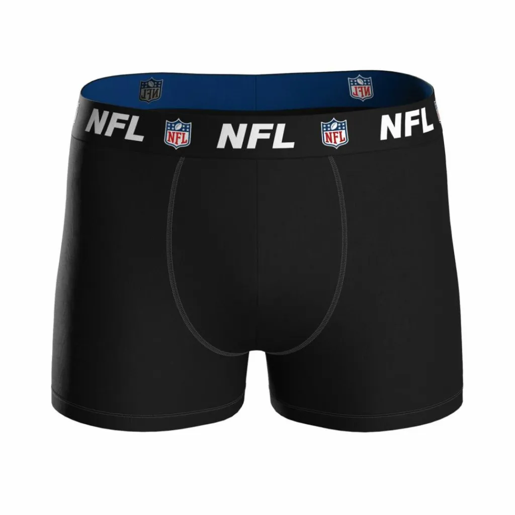 NFL Unterwäsche<· Boxershort Blau/Grau/Schwarz