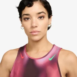 Nike Tops & Tanks<· Aeroswift rush fuchsia-burgundy crush-green shock