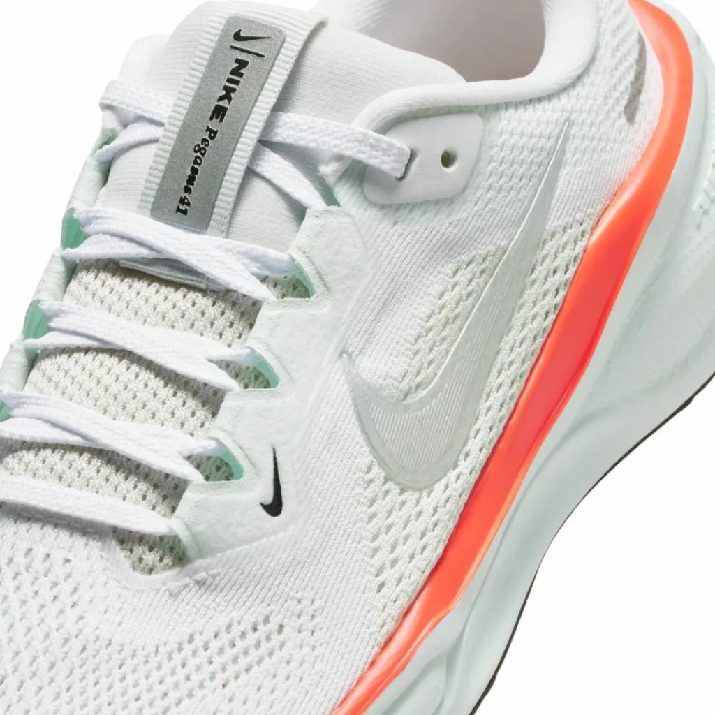 Nike Laufen|Laufschuhe<· AIR ZOOM PEGASUS 41 GS white-metallic silver-barely green