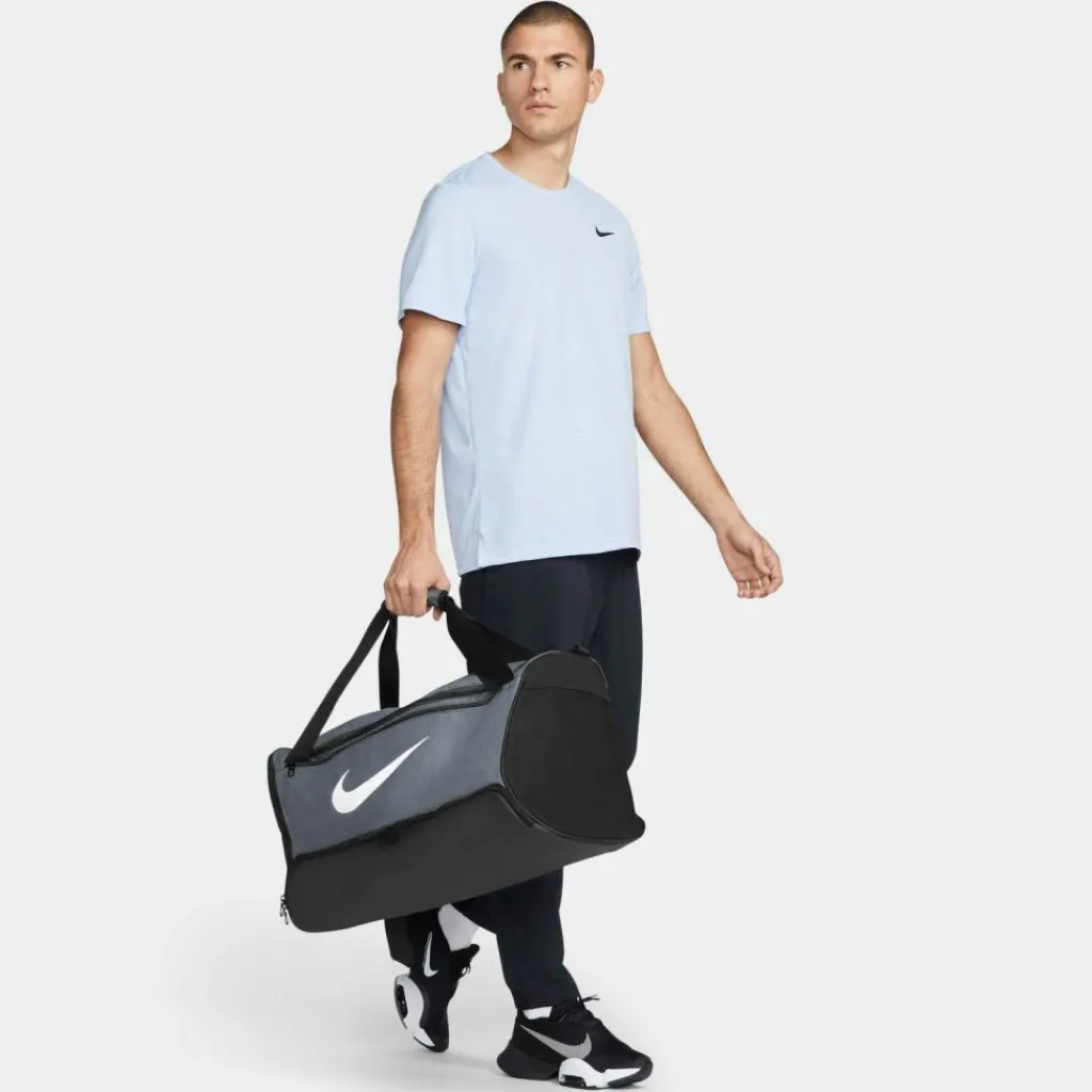 Nike Sporttaschen|Taschen<· Brasilia M-60L iron grey-black-white