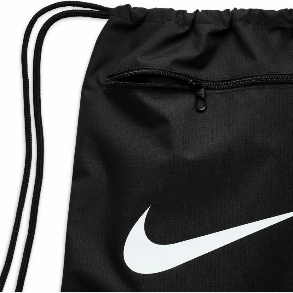Nike Sporttaschen|Taschen<· Brasilia-Draqstring-18L black-black-white