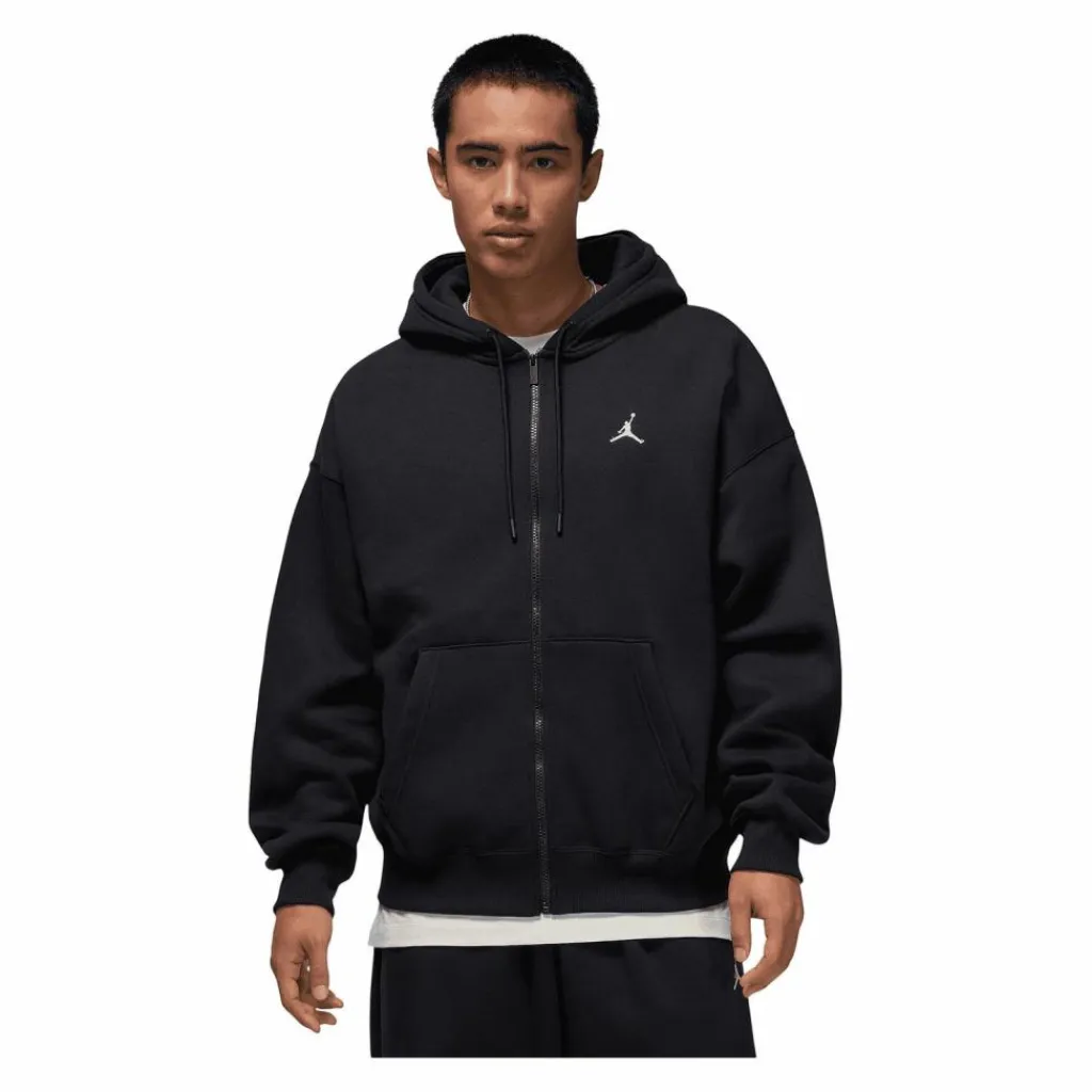 Nike Pullover & Sweats<· Brooklyn Fleece Oversized Kapuzenjacke schwarzbeige