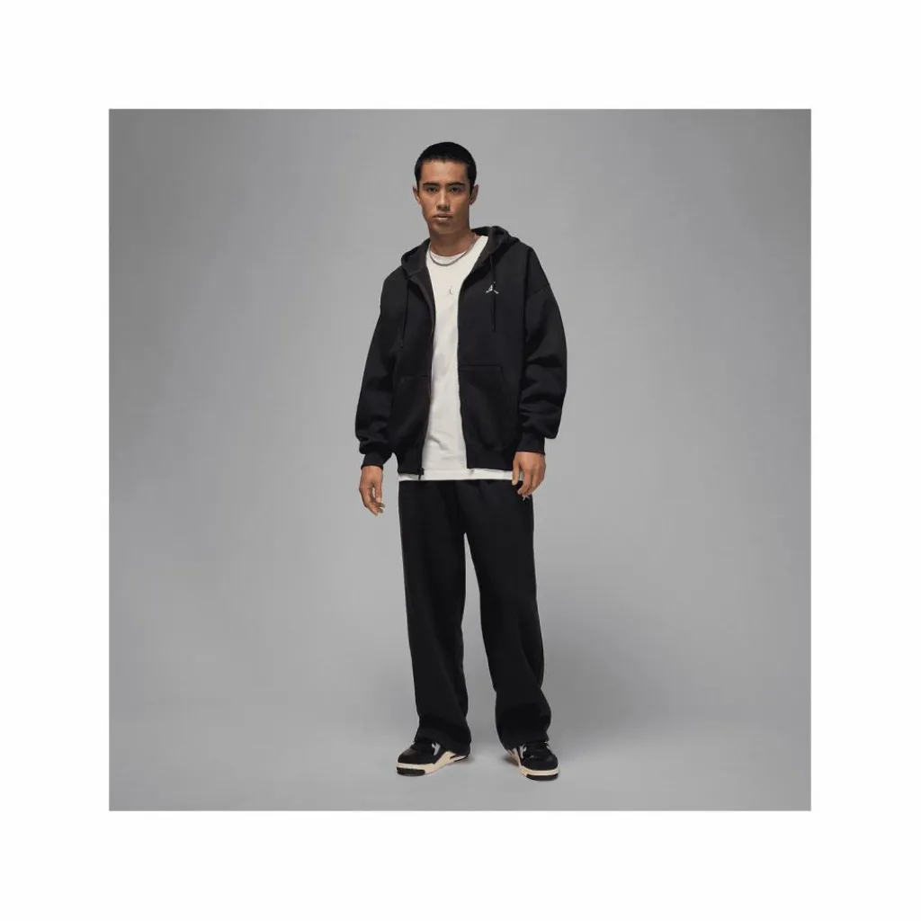 Nike Pullover & Sweats<· Brooklyn Fleece Oversized Kapuzenjacke schwarzbeige