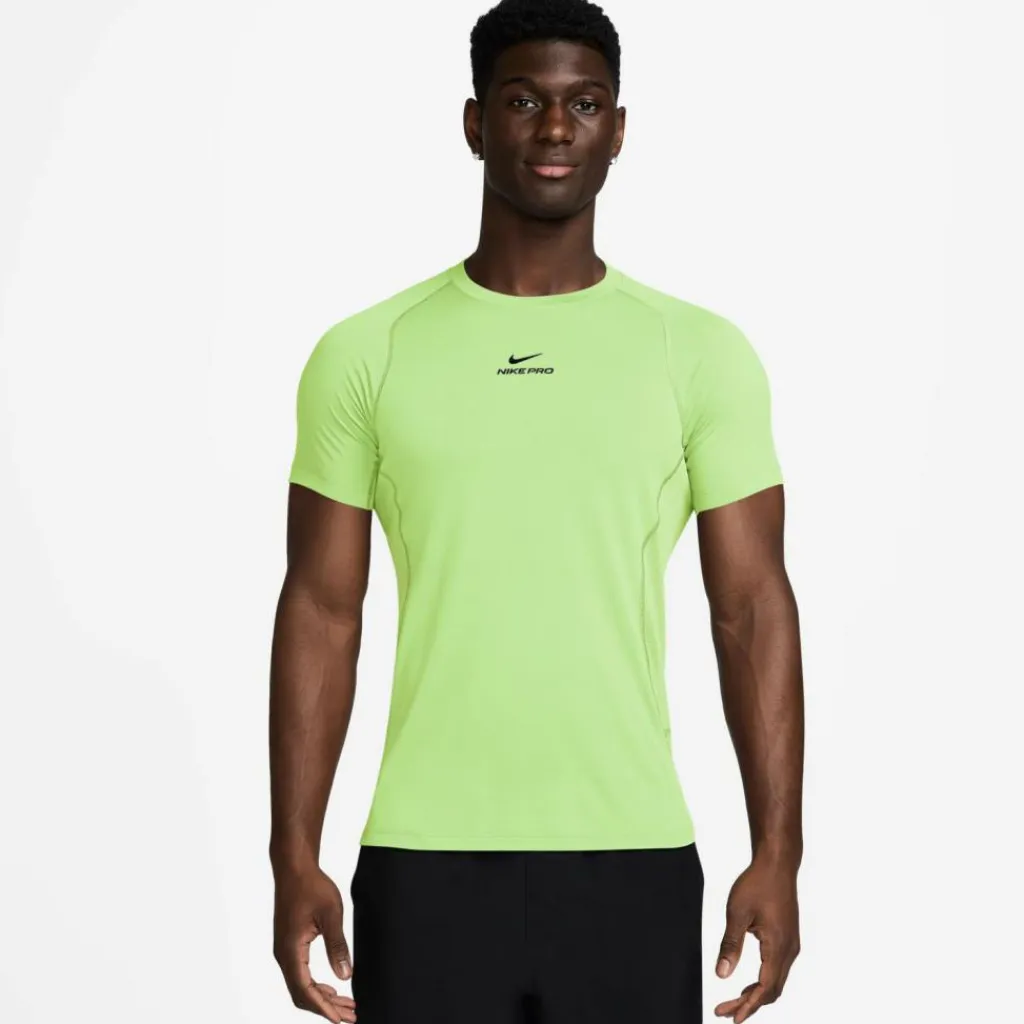 Nike Shirts<· DF lt liquid lime-black