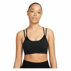 Nike Fußball|Unterwäsche<· Indy Yoga Sports Sport-BH Damen schwarzgrau