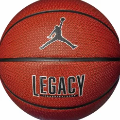 Nike Basketball|Basketball<· JORDAN LEGACY 2.0 8P DEFLATED amber-black-metallic silver-black
