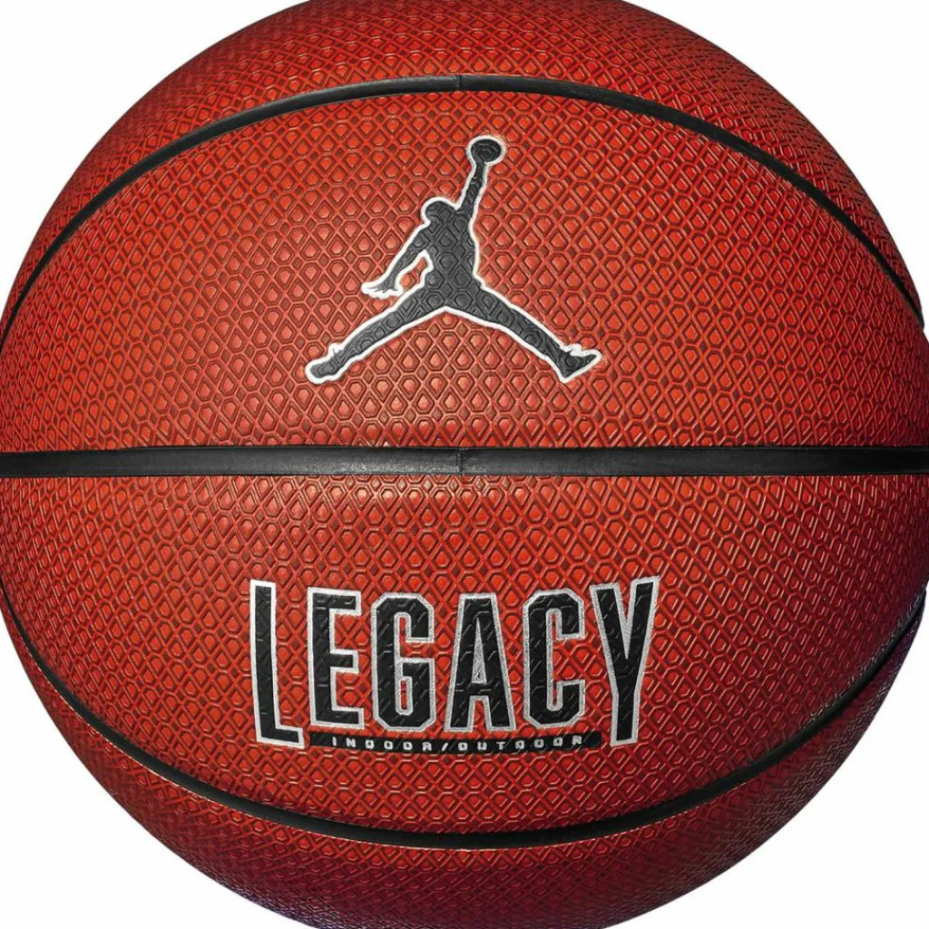 Nike Basketball|Basketball<· JORDAN LEGACY 2.0 8P DEFLATED amber-black-metallic silver-black