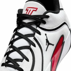 Nike Basketball|Basketball<· JORDAN TATUM 4 white-university red-black