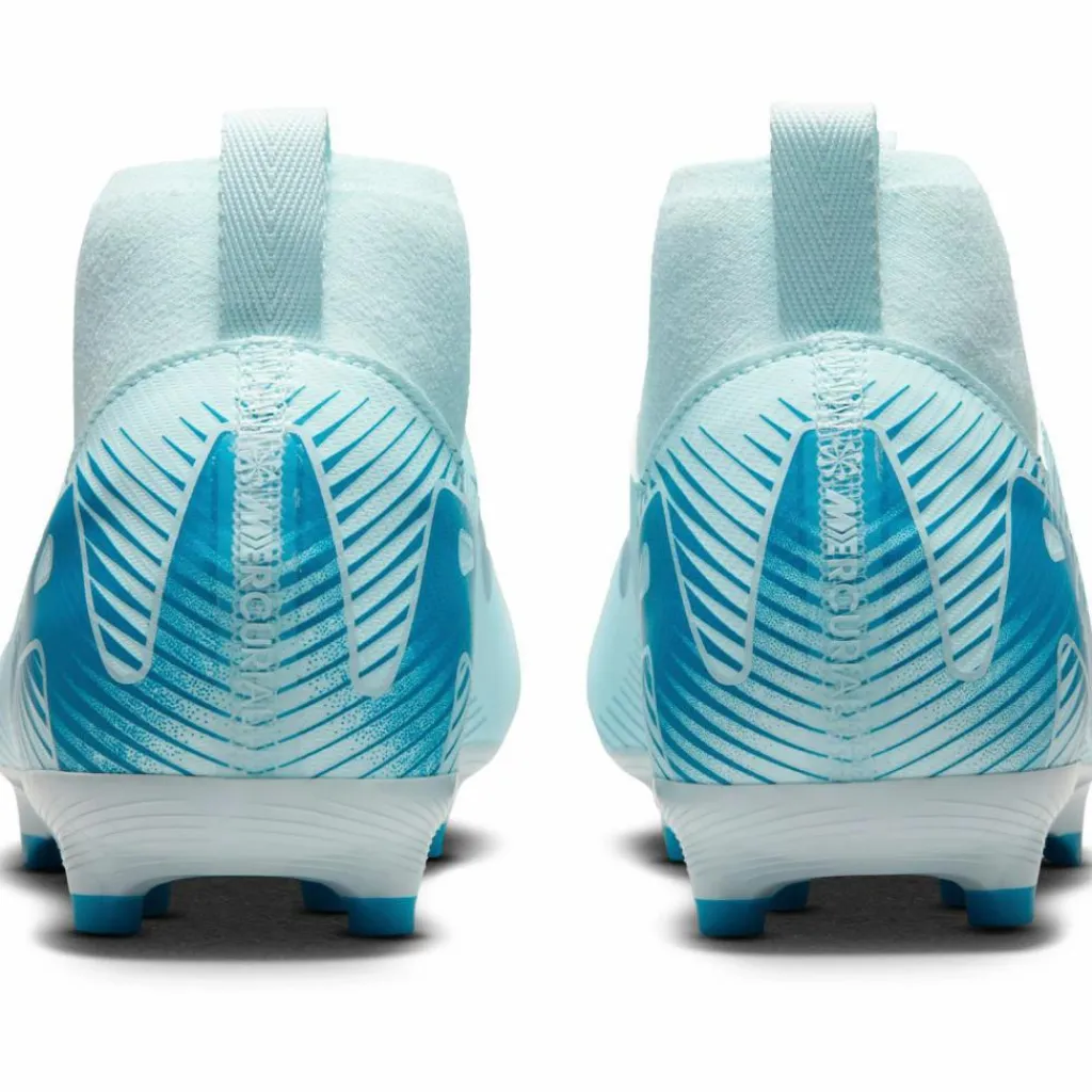 Nike Fußballschuhe<· JR Mercurial ZOOM SUPERFLY 10 ACAD FGMG glacier blue-blue orbit
