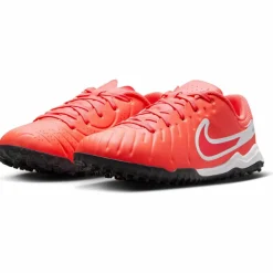 Nike Fußballschuhe<· Jr. Tiempo Legend 10 Academy TF hot lava-white