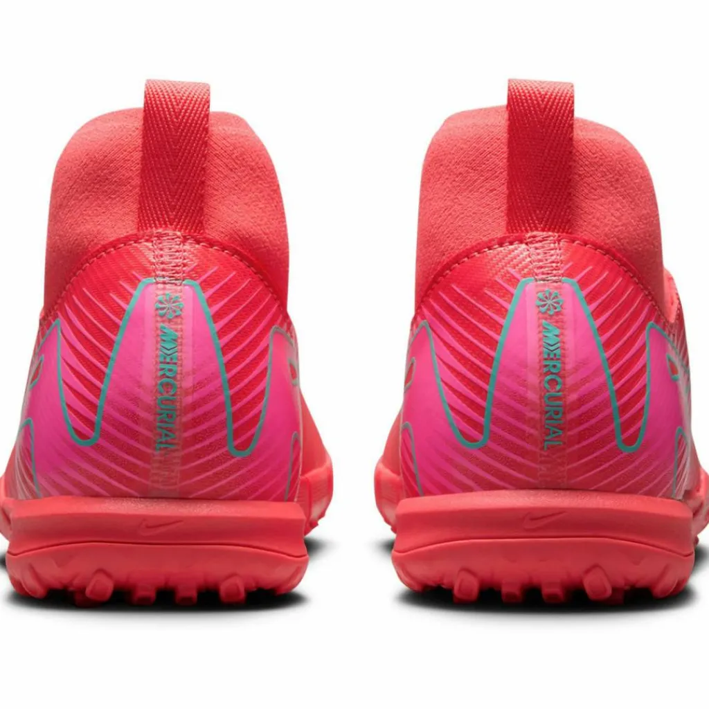 Nike Fußballschuhe<· JR ZOOM SUPERFLY 10 ACADEMY TF ember glow-aurora green