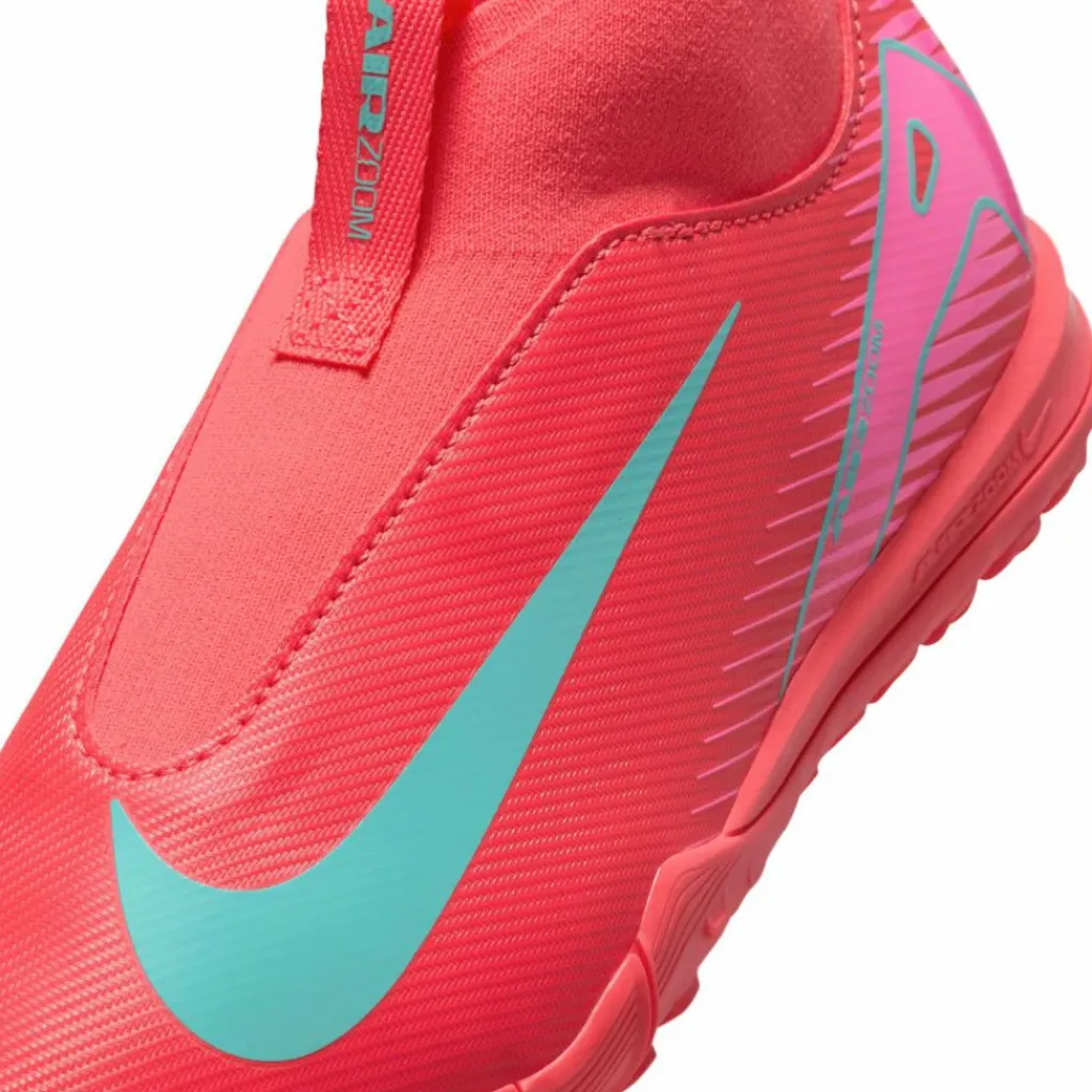 Nike Fußballschuhe<· JR ZOOM SUPERFLY 10 ACADEMY TF ember glow-aurora green