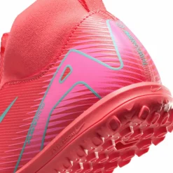 Nike Fußballschuhe<· JR ZOOM SUPERFLY 10 ACADEMY TF ember glow-aurora green