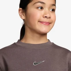Nike Pullover & Sweats<· KM K NK CLUB FLC CREW LS plum eclipse-black