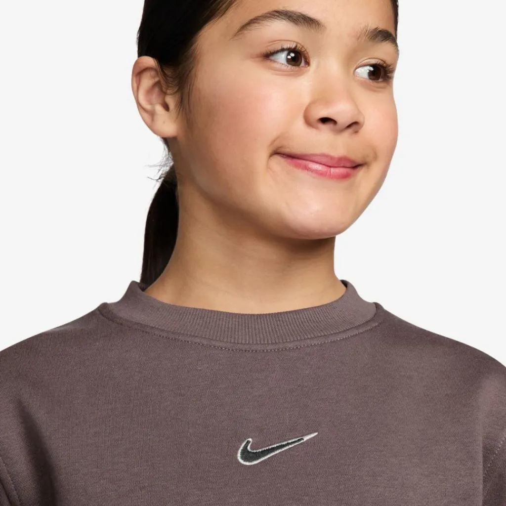 Nike Pullover & Sweats<· KM K NK CLUB FLC CREW LS plum eclipse-black