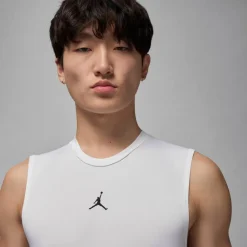 Nike Basketball|Basketball<· M J DF SPRT SL COMP TOP white-black