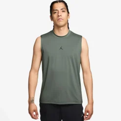 Nike Basketball|Basketball<· M J DF SPT ESS SLVS TOP vintage lichen