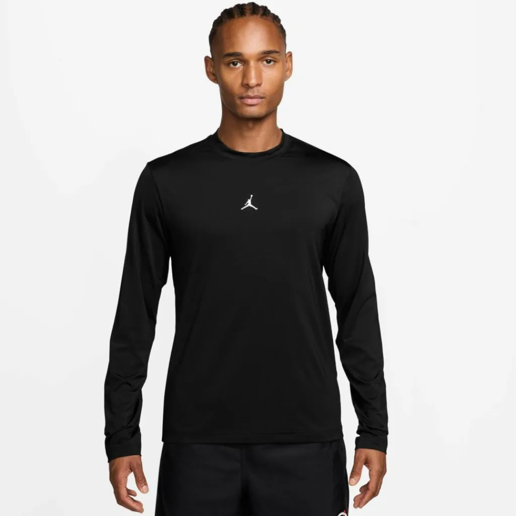 Nike Shirts|Basketball<· M J DF SPT ESS LS TOP black