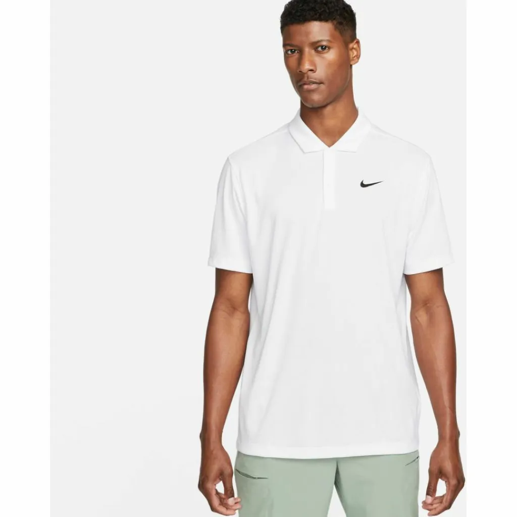 Nike Tennis|Tennis<· M NKCT DF POLO SOLID white-black