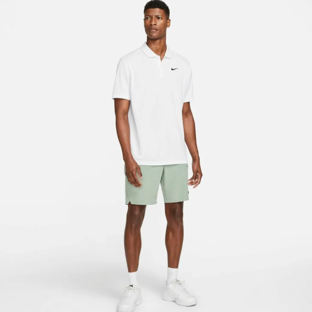 Nike Tennis|Tennis<· M NKCT DF POLO SOLID white-black