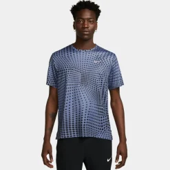Nike Shirts<· Miler world indigo-reflective silv