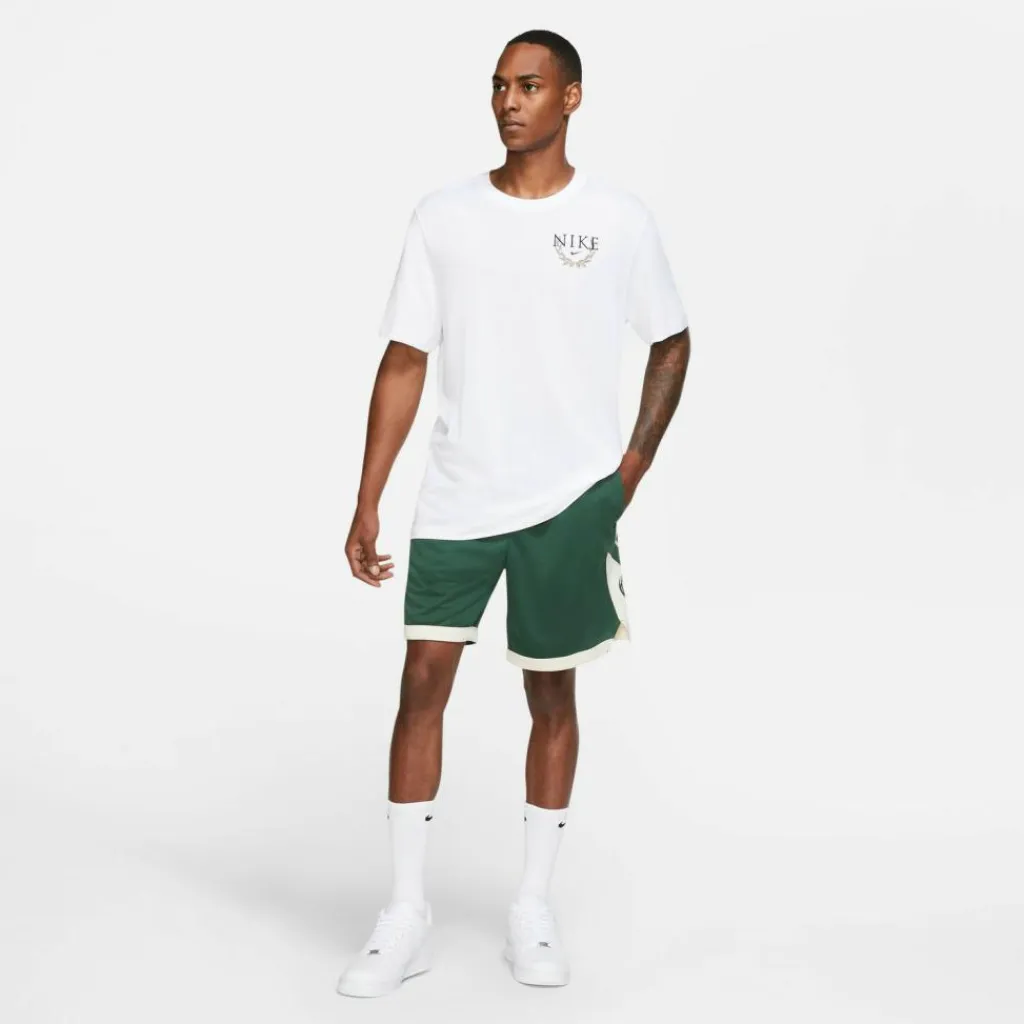 Nike Basketball|Basketball<· MILWAUKEE BUCKS fir-flat opal-white