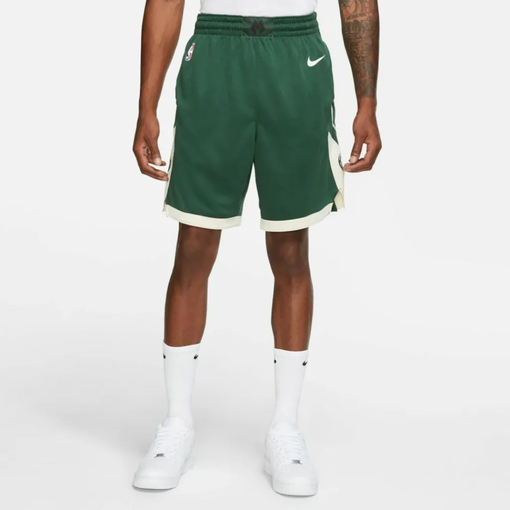 Nike Basketball|Basketball<· MILWAUKEE BUCKS fir-flat opal-white