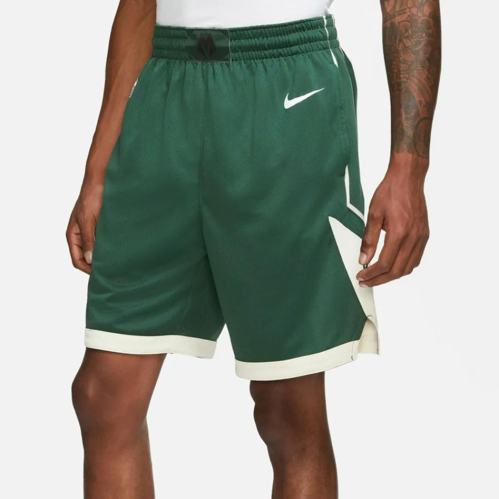 Nike Basketball|Basketball<· MILWAUKEE BUCKS fir-flat opal-white