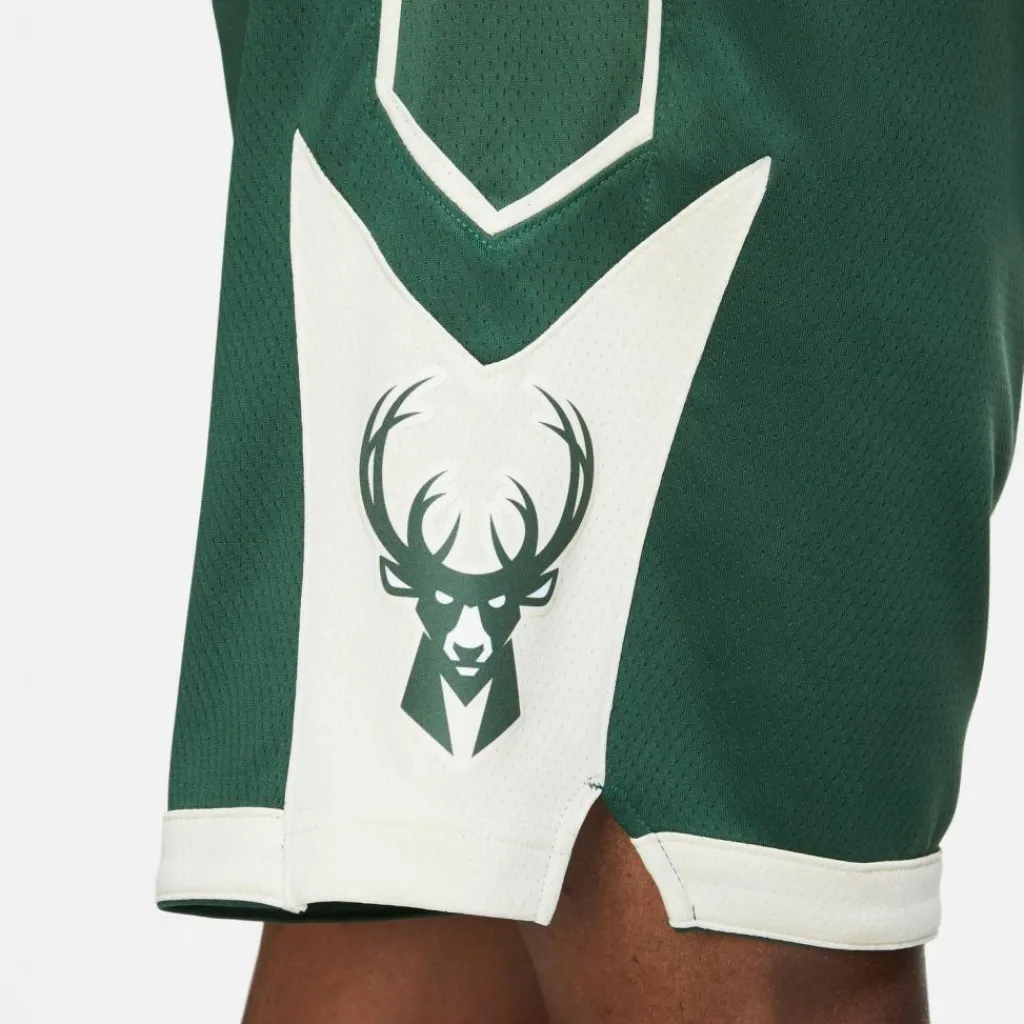 Nike Basketball|Basketball<· MILWAUKEE BUCKS fir-flat opal-white