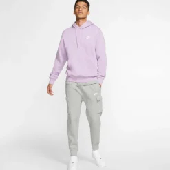 Nike Loungewear<· NSW Club dk grey heather-matte silver-white
