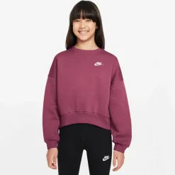 Nike Pullover & Sweats<· NSW CLUB FLEECE sweet beet-sweet beet-white