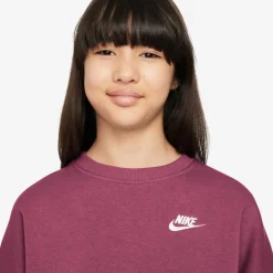 Nike Pullover & Sweats<· NSW CLUB FLEECE sweet beet-sweet beet-white