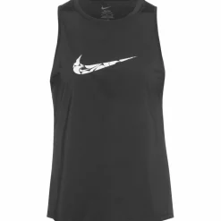 Nike Tops & Tanks<· ONE SWSH HBR black-white