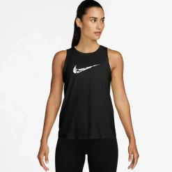 Nike Tops & Tanks<· ONE SWSH HBR black-white