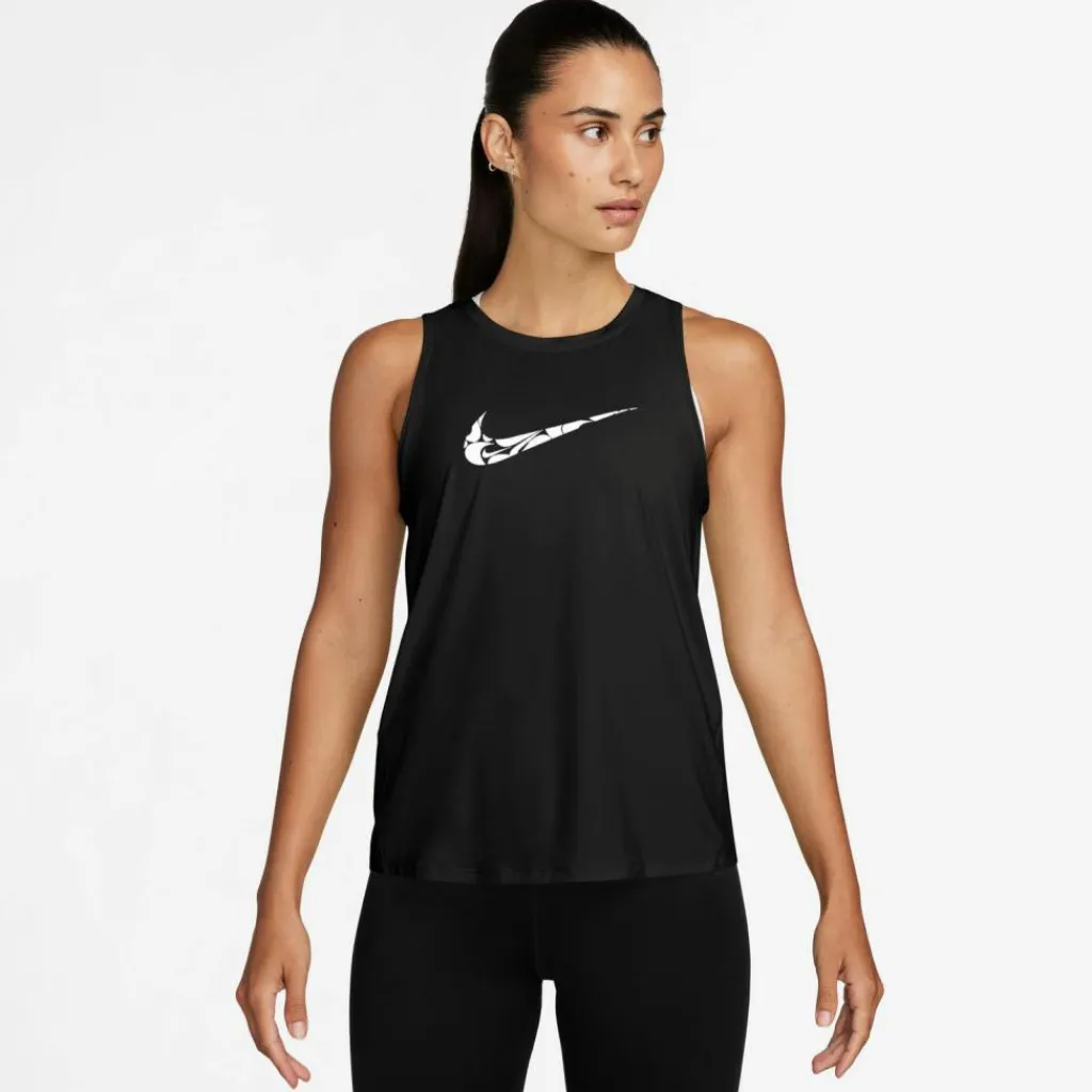 Nike Tops & Tanks<· ONE SWSH HBR black-white