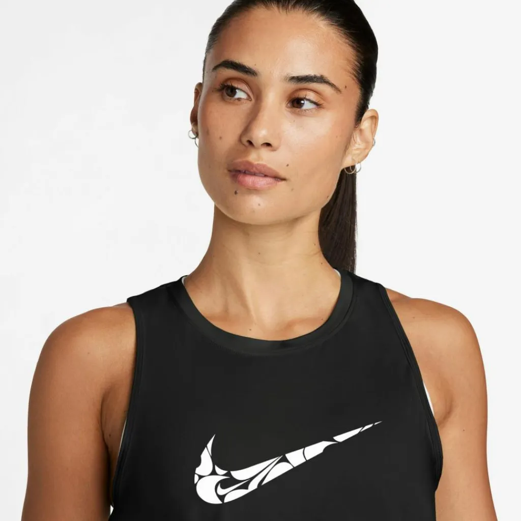 Nike Tops & Tanks<· ONE SWSH HBR black-white