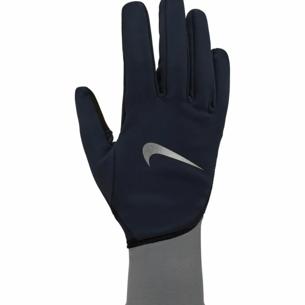 Nike Laufhandschuhe<· PACER MIDWEIGHT RG black-smoke grey-silver