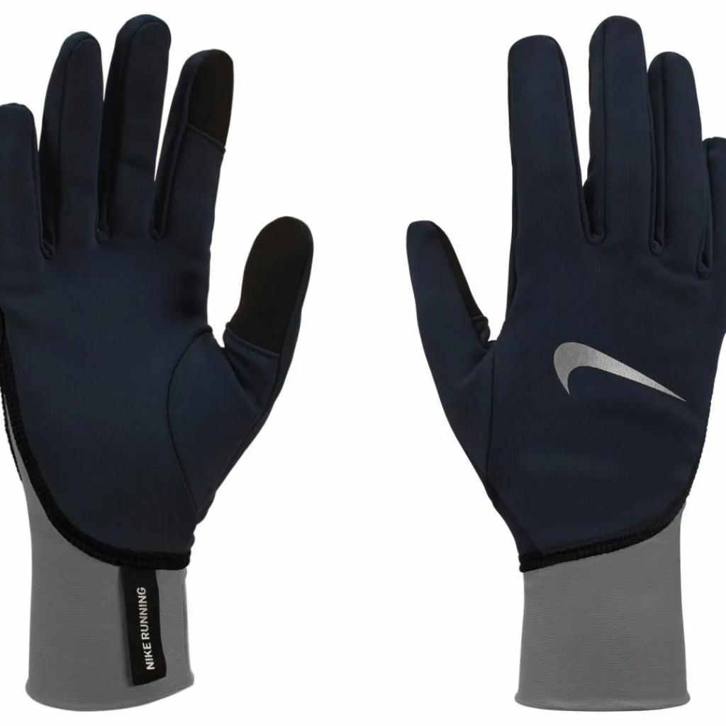 Nike Laufhandschuhe<· PACER MIDWEIGHT RG black-smoke grey-silver