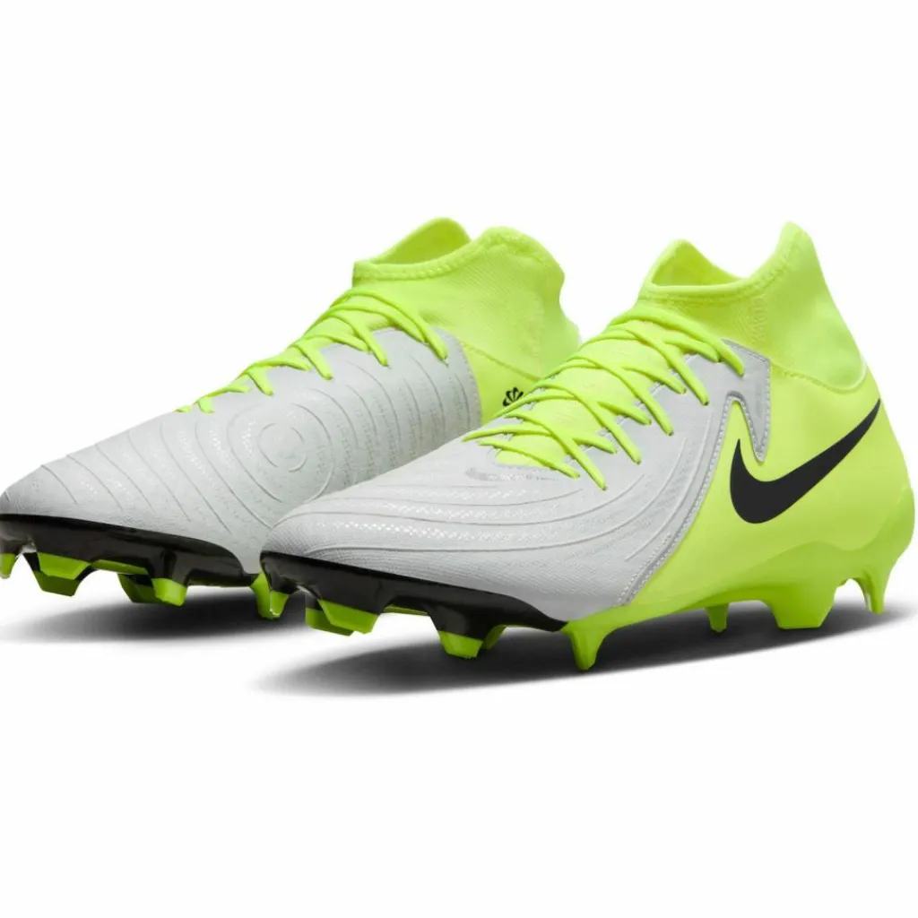 Nike Fußballschuhe<· PHANTOM LUNA II ACADEMY FG-MG metallic silver-black-volt