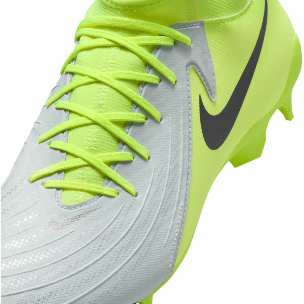 Nike Fußballschuhe<· PHANTOM LUNA II ACADEMY FG-MG metallic silver-black-volt